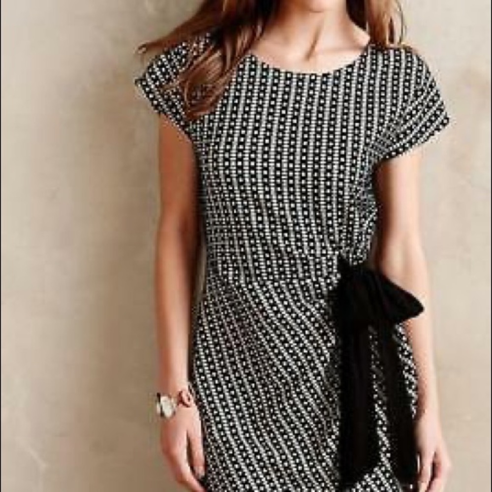 Anthro Saturday Sunday B/W Isabel Dress S